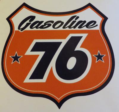 Sticker "Gasoline 76"