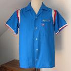 Chemise de bowling vintage bleue - Taille S/M