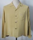 Chemise jaune vintage des années 50 - Taille M