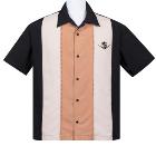 Chemise Steady Clothing noir / marron / beige
