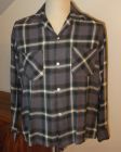 Chemise à manches longues vintage des années 50/60 - Taille S/M