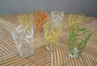Lot de 7 verres vintage des années 1960