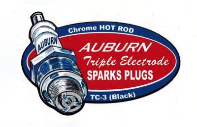 Sticker Chrome Hot Rod Auburn