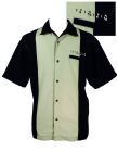 Chemise "The Sound" noire et verte - Steady Clothing
