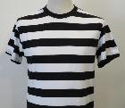 T-shirt rayé noir et blanc - Taille S/M