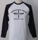 T-shirt USAAF Corsicana Texas - manches longues - blanc et noir