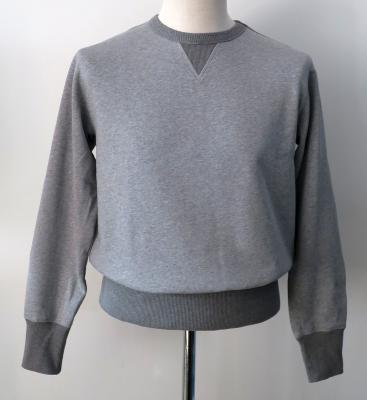 Sweatshirt rétro bicolore gris