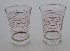 Lot de 4 verres vintage des années 1950/60