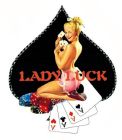 Décalcomanie de pin up "Lady Luck"