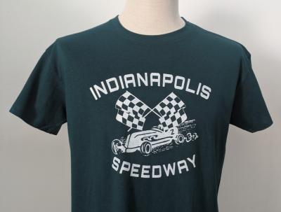 T-shirt Indianapolis Speedway - bleu/vert - dessin blanc