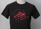 T-shirt Flyin' Saucers Rock'n'Roll - noir - dessin rouge - Taille L