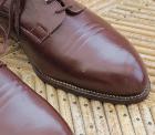 Chaussures en cuir marron vintage des années 1950 - Pointure 39/39,5