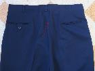 Pantalon en gabardine bleu des années 50 - Taille fr. 44