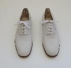 Chaussures italiennes vintage en nubuck blanc