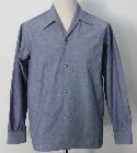 Chemise de travail en chambray vintage des années 1950 - Taille L//XL