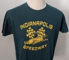 T-shirt Indianapolis Speedway - bleu vert - dessin jaune