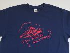 T-shirt Flyin' Saucers Rock'n'Roll - bleu/rouge