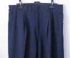 Pantalon en gabardine bleu des années 50 - Taille fr. 44