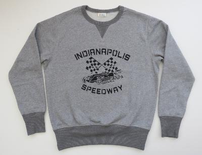 Sweatshirt rétro style années 40 - bicolore gris - Indianapolis Speedway