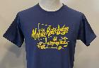 T-shirt Mobile Motor Lodge - bleu -  dessin jaune