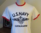 T-shirt US Navy - rouge