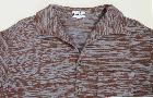Chemise vintage marron et grise - Taille S