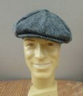 Casquette Gatsby Hanna Hats of Donegal - Tweed gris moucheté 