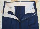 Pantalon en gabardine bleu des années 50 - Taille fr. 44