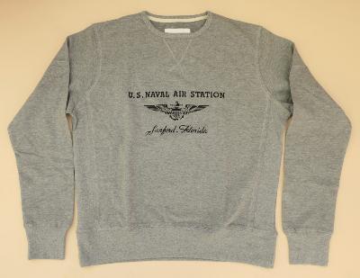 Sweatshirt gris - US Naval Air Station - Taille XL