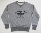 Sweatshirt rétro style années 40/50 - bicolore gris - USAAF Corsicana Texas