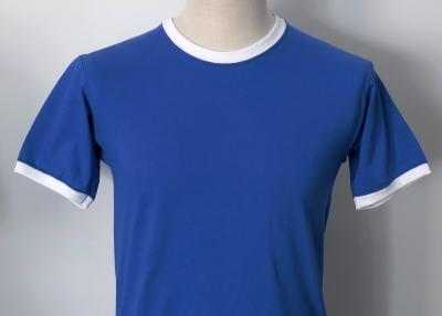 T-shirt rétro style Marlon Brando - bleu et blanc