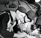 Casquette de baseball US Navy WWII en laine 