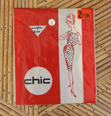 Bas vintage des années 60, marque Chic