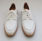 Chaussures rétro en nubuck blanc - Pointure 44,5