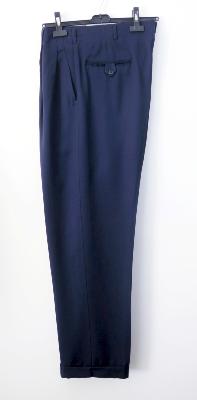 Pantalon en gabardine bleu des années 50 - Taille fr. 44