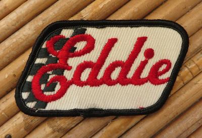 Patch vintage - Eddie - rouge