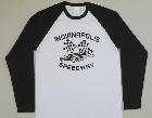 T-shirt Indianapolis Speedway - manches longues - blanc et noir