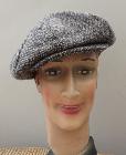 Casquette Gatsby Hanna Hats of Donegal - Tweed gris/marron moucheté
