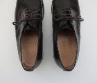 Chaussures vintage en cuir marron/noir - Pointure 43,5