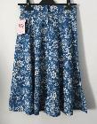 Jupe style années 50 - bleu motif fleurs - Taille S 