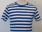 T-shirt rayé bleu et blanc