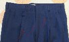 Pantalon en gabardine bleu des années 50 - Taille fr. 44