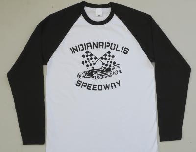 T-shirt Indianapolis Speedway - blanc et noir - manches longues