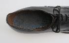 Chaussures vintage des années 50 en cuir noir - Pointure 39,5