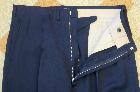 Pantalon en gabardine bleu des années 50 - Taille fr. 44