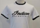 T-shirt Indian Motorcycle - bicolore blanc et noir