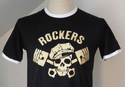 T-shirt Rockers - noir et blanc