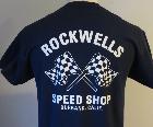 T-shirt Burbank Rockwells Speedshop - bleu