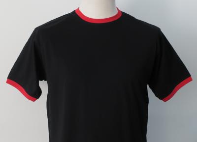 T-shirt rétro bicolore noir et rouge  - Taille XXL