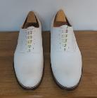 Chaussures vintage des années 1960 en nubuck blanc - Pointures 45